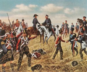 Ontmoeting van Wellington en Blücher bij Waterloo, 18 juni 1815
