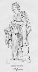 Melpomene Melpomène, ca. 1850 door Unbekannt