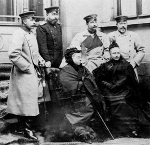 Leden van de Koninklijke Familie in Coburg, Duitsland, april 1894
