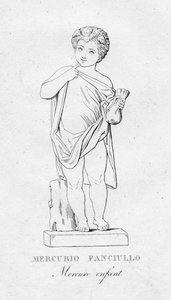 Mercurio Fanciulo Mercure enfant, ca. 1850 door Unbekannt