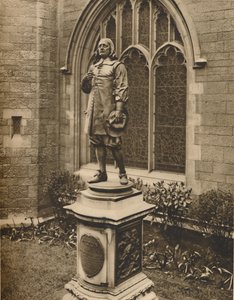 Standbeeld van Milton buiten zijn eigen grafplaats in de stad, ca. 1935 door Unbekannt