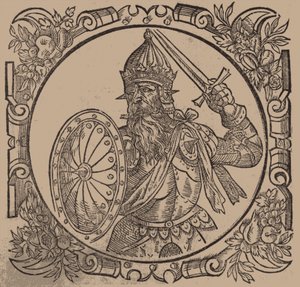 Mindaugas, Koning van Litouwen Uit: Sarmatiae Europeae desscriprio... door A. Guagnini door Unbekannt