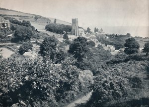 Minehead - Uitzicht op het Dorp en de Kerk