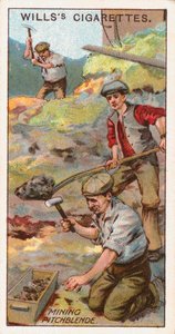 Winning van pekblende, Cornwall, Engeland, c1916 door Unbekannt