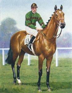 Mirza II, Jockey: H. Wragg, 1939 door Unbekannt