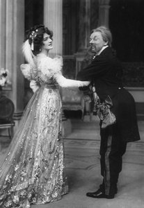 Miss Lily Elsie en Mr George Graves in De Vrolijke Weduwe, 20e eeuw