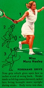 Miss Mary Heeley - Forehand Drive, ca. 1935 door Unbekannt