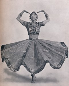 Miss Ruth St. Denis in haar opmerkelijke Oost-Indische dans in het Aldwych Theatre, 1906