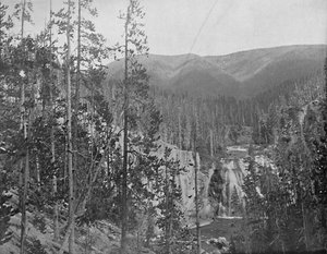 Missouri-rivier, onder de Great Falls, Montana, ca. 1897