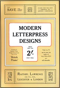Moderne Letterpress Ontwerpen - Prijsontwerp, 1909