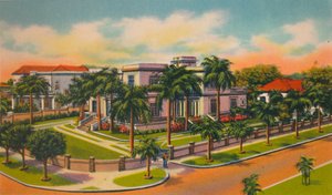 Moderne woning in El Prado, Barranquilla, ca. 1940s door Unbekannt