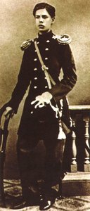 Modest Moessorgski, Russische componist, als jonge man, late jaren 1850