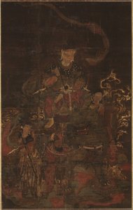 Monju en begeleiders, 1200s