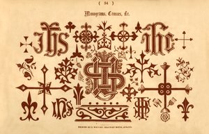 Monogrammen, Kruisen, enz., 1862 door Unbekannt