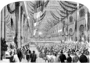Monsterfestival voor spoorwegmedewerkers in Crewe, 1861