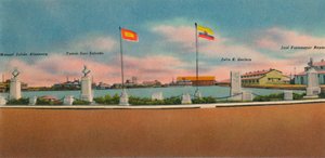 Monument opgericht door de Vereniging voor Openbare Verbeteringen, Bocas de Ceniza door Unbekannt