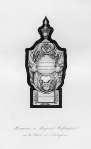Monument voor Margaret Woffington, de actrice, in Teddington, 18e eeuw door Unbekannt