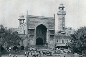 Moskee van Wazir Khan, Lahore, ca. 1942 door Unbekannt
