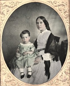 Moeder en kind, ca. 1860 door Unbekannt