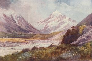 Mount Cook, Nieuw-Zeeland, 1923 door Unbekannt
