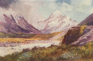 Mount Cook, Nieuw-Zeeland, 1924 door Unbekannt
