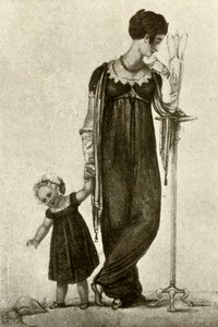 Rouwkleding van moeder en kind, 1809, 1937