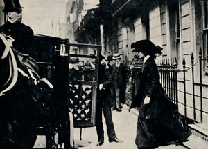 Mr. Churchill vertrekt voor huwelijksreis, 1908, 1945 door Unbekannt