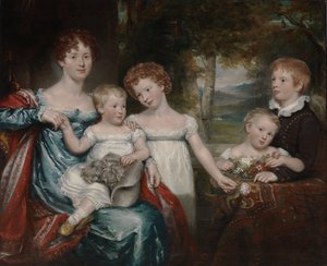 Mevrouw Hawkins en familie