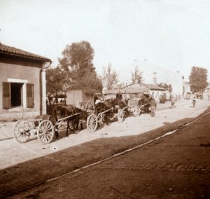Muilezelwagens met Voorzieningen, Verdun, Noord-Frankrijk