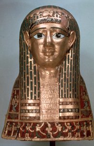 Mummiemasker van een dame, late periode, 1085-332 v.Chr. door Unbekannt