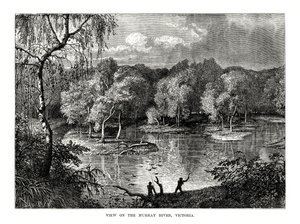 Murray River, Victoria, Australië door Unbekannt