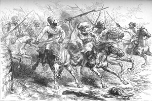 Muiters oprukkend naar Delhi, ca. 1880