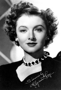 Myrna Loy 1905-1993, Amerikaanse actrice, ca. 1930s-1940s