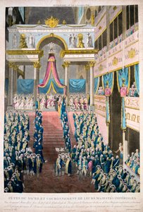 Napoleon Bonaparte wordt gekroond tot Keizer Napoleon I, 2 december, 1804, 19e eeuw door Unbekannt