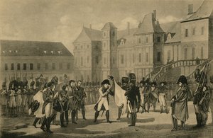 Napoleons Vertrek uit Fontainebleau, 20 april 1814, 1921 door Unbekannt