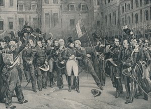 Napoleons afscheid van de Keizerlijke Garde in Fontainebleau, 20 april 1814