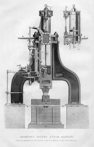 Nasmyths gepatenteerde stoomhamer, 1866