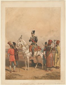 Nasser al-Din Shah Qajar 1831-1896, Shahanshah van Perzië, ca. 1850 door Unbekannt