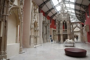 Nationaal Museum van Franse monumenten. Tentoonstellingsruimte, Parijs, Frankrijk
