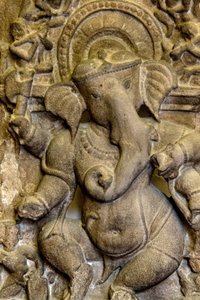 Nationaal museum van India, Delhi. Ganesh reliëf. Detail. India. door Unbekannt