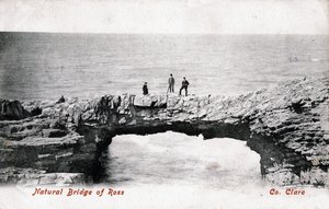 Natuurlijke Brug van Ross, County Clare, Ierland, 1906