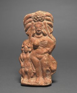 Natuurdiviniteit Yakshi met dwerghermafrodiet