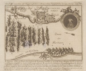 Zeeslag tussen de Russische en Ottomaanse vloten op 22 juni 1788 door Unbekannt