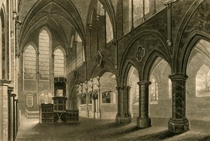 Schip van Boxgrove Kerk, 1835 door Unbekannt