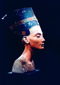 Nefertiti, Egyptische koningin en gemalin van Achnaton, 14e eeuw v.Chr. door Unbekannt