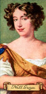Nell Gwyn, uit een serie sigarettenkaartjes, 1935 door Unbekannt