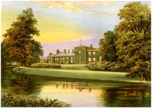 Netherhall, Cumbria, huis van de familie Pocklington-Senhouse, ca. 1880 door Unbekannt