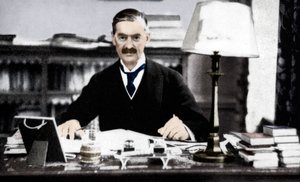 Neville Chamberlain 1869-1940, Britse premier, c1930s 1936 door Unbekannt