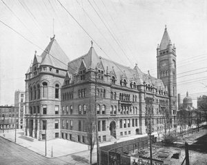 Nieuw Stadhuis, Cincinnati, Ohio, VS, ca. 1900 door Unbekannt