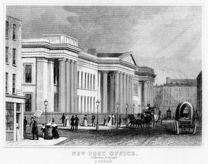 Nieuw postkantoor, St Martins le Grand, City of London, 19e eeuw door Unbekannt
